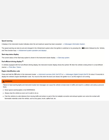 volkswagen golf 2018 owners manual